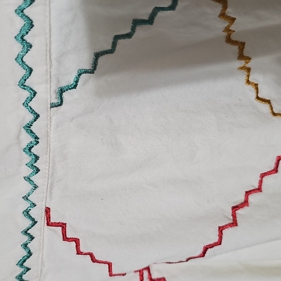 eShakti Embroidered Cream Sleeveless Dress - Picture 3 of 5